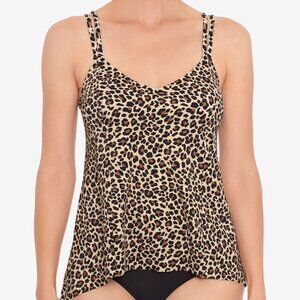NWT Swim Solutions Women's Princess Sea High Low Tankini Top Size 8 $75 LLL393